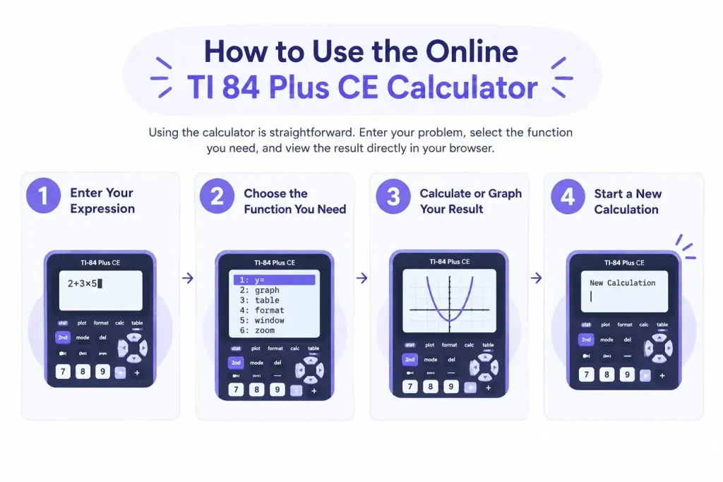 How to Use the Online TI 84 Plus CE Calculator