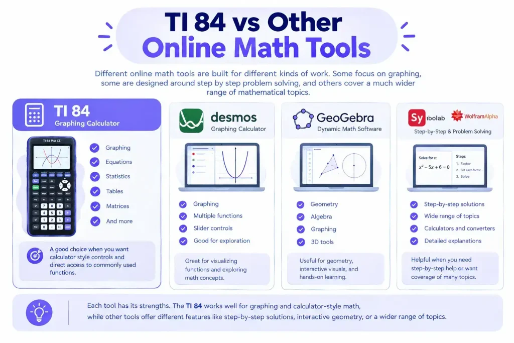 TI 84 vs Other Online Math Tools